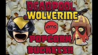 Deadpool and Wolverine Popcorn Buckets AMC Theaters Exclusive [upl. by Akener]