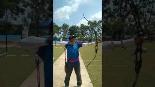 training Barebow 50 meter panahan archery barebowarchery barebow [upl. by Lottie]