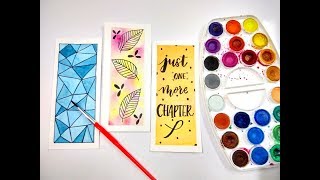 DIY Bookmarks amp Watercolor Techniques for Beginners  Watercolor DIY  How To Make Bookmarks [upl. by Scriven]