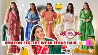 Amazon Beautiful😍Suit Sets Starting from 599₹  Festive Kurta  Sharara amp Gharara Sets 🌷Sale Haul [upl. by Eiryk]