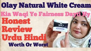 Olay Natural Whitening Cream Review Honest Review  Skin whitening Fairness Cream Olay Urdu Hindi [upl. by Sassan]