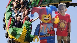 Legoland Florida The Dragon Coaster PlayfulPlanet2018 [upl. by Granny]