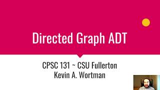 Directed Graph ADT [upl. by Poulter]