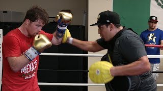 CANELO WORKING ON DEFENSE amp GAME PLAN TO BEAT GENNADY GOLOVKIN IN REMATCH FIGHT [upl. by Kosse948]