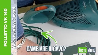 Come cambiare il cavo elettrico folletto vk 140 7 metri  BierreStore [upl. by Ortrud]