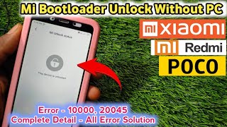 Xiaomi Bootloader Unlock Without PC MTK  Termux MiUnlock tool  TermuxMiUnlock Tool error solution [upl. by Karita133]