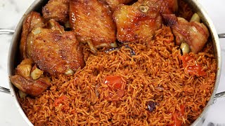 How To Cook Perfect Party Jollof Rice  Tips for Smoky Nigerian Party Jollof Rice [upl. by Langdon]