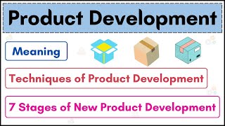 No06  Product Development  Techniques amp 7 Stages of new product development  HINDI [upl. by Rorke582]