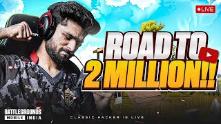 2 MILLION SOON  AAJ SIRF CHICKEN HI CHICKEN HOGA  BGMI LIVE [upl. by Manaker]