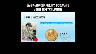 Barbara McClintock has discovered mobile genetic elements genetics science [upl. by Atile]