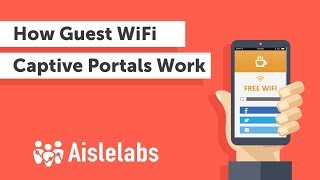 How Guest WiFi Captive Portals Works Social WiFi User Experience Explained Aislelabs [upl. by Lukas]