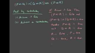 Propositional Logic 6 quotTransitivity of Implicationquot [upl. by Nordek625]