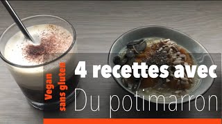 4 recettes avec de la compote de potimarron épicée  Pumpkin spice latte  ses desserts  son beurre [upl. by Leirraj]