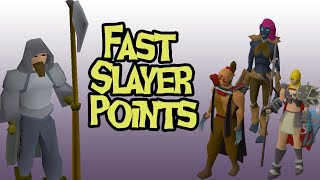 Slayer Point Boosting Guide  Get that slayer helm fast OSRS [upl. by Aire]