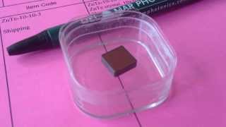 ZnTe crystal 10x10x3 mm 110cut for terahertzprobe spectroscopy salesdmphotonicscom [upl. by Eniac]