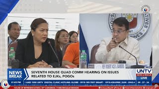 House Quad Comm resumes hearing on issues related to EJKs POGOs [upl. by Nywde]