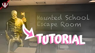 WISHBONE 45  How To Complete Escape Haunted School On Fortnite [upl. by Myrilla203]