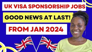 UK HAS CONFIRMED 8 JOBS WITH FREE VISA SPONSORSHIP FROM JANUARY 2024 [upl. by Shugart670]