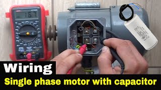 How to wire single phase motor with startrunpermanent capacitors [upl. by Idalina]