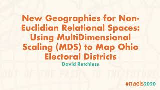 New Geographies for NonEuclidian Relational Spaces Using MultiDimensional Scaling MDS to Map [upl. by Healy]