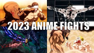 Top 10 Anime Fights of 2023 Vol2 [upl. by Lauralee]