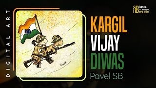 Kargil Vijay Diwas I Pavel SB I Doe loveart cartoon coupleartstatus doodleart indiaarmy [upl. by Kalb]