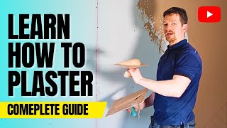 Plastering A Wall For Beginners  FULL PROCESS FROM START TO FINISH [upl. by Odnamla]