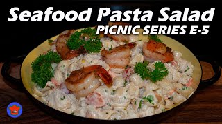 Seafood Pasta Salad For Picnics  Shrimp and Crab Salad  Creative Cooking [upl. by Noak672]