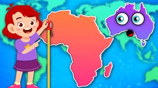 Learn About The 7 Continents amp Compare Their Size  Geography Songs For Kids  KLT Geography [upl. by Akenahc]