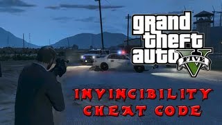 Grand Theft Auto V  Infinite HealthInvincibility Cheat Code GTA 5 [upl. by Siclari]