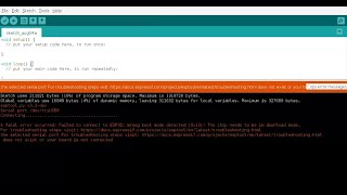 A fatal error occurred Failed to connect to ESP32 Wrong boot mode detected 0x13 [upl. by Htiekel]