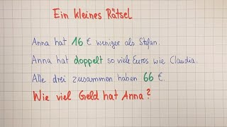 Ein kleines Rätsel  Teste dich [upl. by Ecinaej]