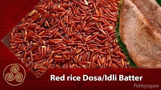 How to make Red Rice Idli  Dosa batter  Azhaikalam Samaikalam [upl. by Doria741]