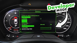 Audi A3 8V Virtual Cockpit hidden green menu VC GEM [upl. by Erdua]