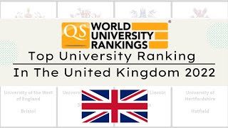 2022Top UK University Ranking ｜2022 QS University Ranking in the UK ｜Top university In UK [upl. by Dnomsed]