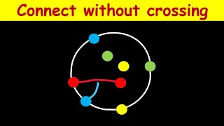 Connect the dots of same color without crossing the lines  IQ Test [upl. by Batchelor]