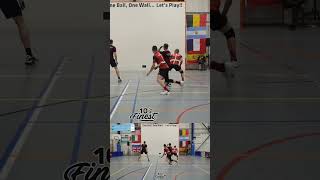 The best rally from Belgium handball wallball onewall nychandball tensfinest 10sfinest sports [upl. by Wil]