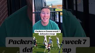 Packers vs Texans defensive recap greenbaypackers packers nfl packersnation [upl. by Enelam]