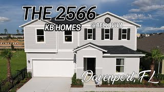 Davenport FL  KB Homes  2566 Floor Plan  2566 sq ft  Bellaviva MovingToFlorida [upl. by Ahsimac810]