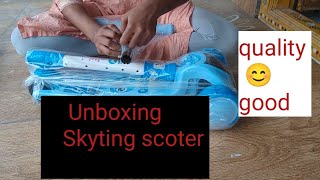 Unboxing skyting scoter  youtubevideos [upl. by Porush225]