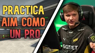 PRACTICAR AIM COMO UN PRO  RUTINA S1MPLE  CSGO  CS2 2023 [upl. by Nahn794]