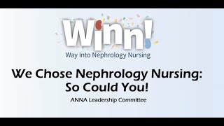 We Chose Nephrology Nursing So Could You [upl. by Jacobo]