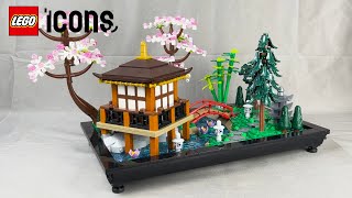 Relaxing Build  LEGO Tranquil Garden Build Review [upl. by Sharos243]