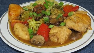 Chicken and Vegetables Cooked in the Toaster OvenEasy Cooking [upl. by Trebuh]