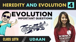 Heredity and Evolution 04  Evolution  Important Questions  Class 10  NCERT  Udaan [upl. by Addison906]