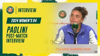 Paolini Round 4 postmatch interview  RolandGarros 2024 [upl. by Ecnerwal486]