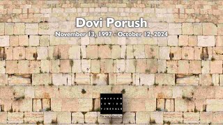 Dovi Porush [upl. by Ecydnarb]