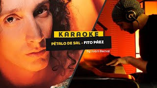 Petalo del sal  Karaoke version piano acustico [upl. by Akiv]