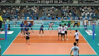 Volleyball  Japan  India amazing FULL Match [upl. by Beckerman267]