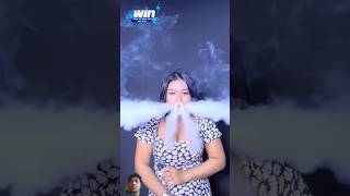 vape ringer smoke girl vape tricks hookah bar hukka bar smoking girl shorts [upl. by Tychonn]